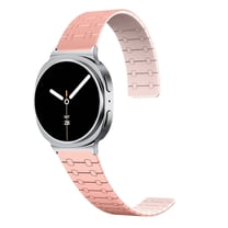 Sleektime Waterproof Silicone Band for Samsung Galaxy Watch 8 40mm 44mm, Sport Fashion Strap with Magnetic Closure, Soft Breathable Replacement Wristband, Stylish Watch Accessories for Men & Women,[C