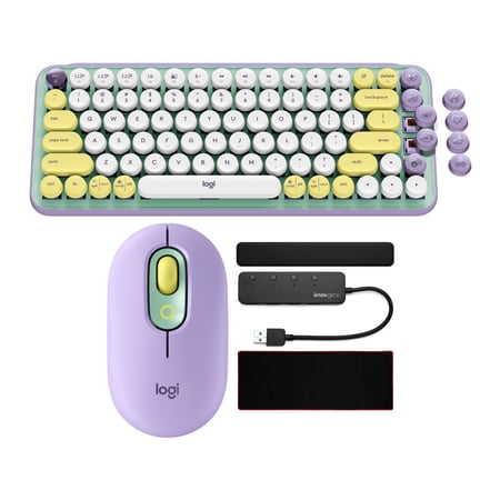 UPC: 0196271613831 | Logitech POP Keys Wireless Mechanical Keyboard With Emoji Keys (Daydream Mint) Bundle