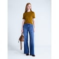 thumbnail image 3 of Free Assembly Women's and Women's Plus The Larchmont High Rise Patch Pocket Jeans, 32" Inseam, Sizes 0-28W, 3 of 6