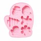 thumbnail image 1 of EeaseMX Molde de silicona para pudín de chocolate con forma de guante navideño, molde de yeso, 1 of 7