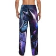 thumbnail image 6 of Cauagu Feathered Wolf Mens Pajama Pants Sleep & Lounge Pants,PJ Bottoms with Pockets-Small, 6 of 7