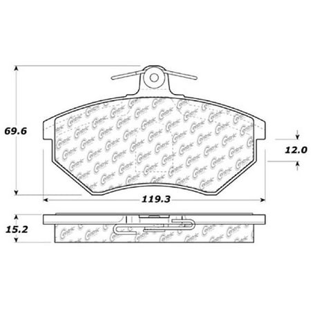 GO-PARTS Replacement for 2005-2009 Volkswagen Lupo Front Disc Brake Pad Set for Volkswagen Lupo