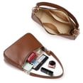 thumbnail image 3 of Bolso de mano WantGor Clutch Tote, bolso de hombro, piel vegana, marrón, 3 of 7