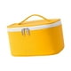 thumbnail image 3 of Bolsa de maquillaje pequeña Sunnimix organizador de maquillaje portátil de cuero Resistente al Agua Amarillo, 3 of 8