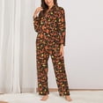 thumbnail image 2 of Daiia Forest Squirrel for Women's Long-Sleeved Pajama Set – Soft & Comfortable Sleepwear Button-Up Pajamas Cozy Lounge Wear-XX-Large, 2 of 7