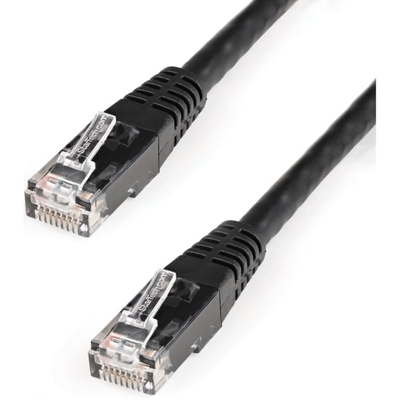 Cable Ethernet Cat6 de 100 pies, negro, de StarTech.com