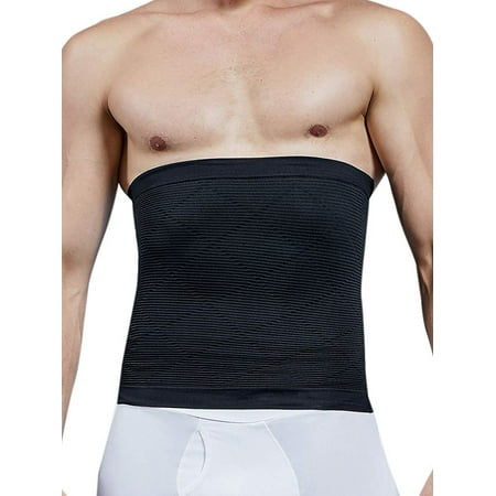

SLIMBELLE Mens Compression Abdominal Belt Weight Loss Tummy Control Shapewear Waist Trainer Trimmer Body Shaper