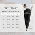 thumbnail image 5 of TEMOFON Black Pants for Women Elastic Waistband Fall Pants for Women with Pockets Autumn Thermal Pants Women Lounge Casual Winter Fleece - Lined Pants XL, 5 of 8