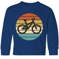 thumbnail image 3 of Inktastic Bicycle Vintage Cyclist Sunset Long Sleeve Youth T-Shirt, 3 of 5