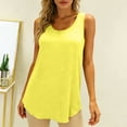 thumbnail image 4 of FengLS Women's Casual Tank Loose Comfortable Round Neck Tank Tops Summer Lightweight Tops Solid Color Layer Vest, 4 of 5