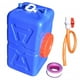 thumbnail image 4 of Contenedor de agua potable Cola engrosada azul 60 gatos Contenedor de bebidas de campamento, 4 of 8