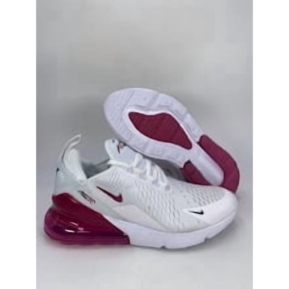Nike Air Max 270 (GS) White Sweet Beet Black (943345 124) Size 7Y