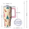 thumbnail image 2 of 30 oz Plaid Christmas Tumbler with Handle and Straw, Reusable Stainless Steel Holiday Cup 30 oz, Leak Proof Travel Mug, Winter Gifts for Women, 2 of 5