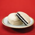 thumbnail image 3 of OREO White Fudge Covered Chocolate Sandwich Cookies, Limited Edition Holiday Cookies, 8.5 oz, 3 of 12