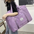 thumbnail image 4 of Bolsas de viaje plegables de gran capacidad para mujer, bolso de mano impermeable para equipaje, bolsa de viaje, bolsa de hombro de almacenamiento para gimnasio y Yoga, 4 of 4