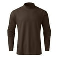 thumbnail image 5 of Herrnalise Mens Mock Neck T Shirts Pullover High Neck Turtleneck Premium Cotton Long Sleeve Sweaters For Men Valentine's Day For Him, 5 of 5