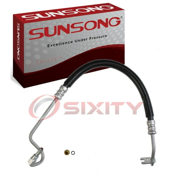 Sunsong Power Steering Pressure Line Hose compatible with Cadillac Escalade 6.2L V8 2007-2014