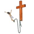 thumbnail image 1 of Wall Hanging Jesus Cross Christian Interior Decor Bungee Jumping Jesus Hanging Cross-YKY416, 1 of 2
