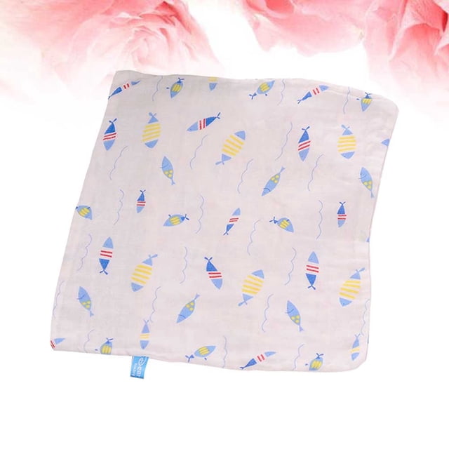 GOOHOCHY Lot de 1 Serviette à Main pour Enfants Blanche Réutilisable pour Alimentation