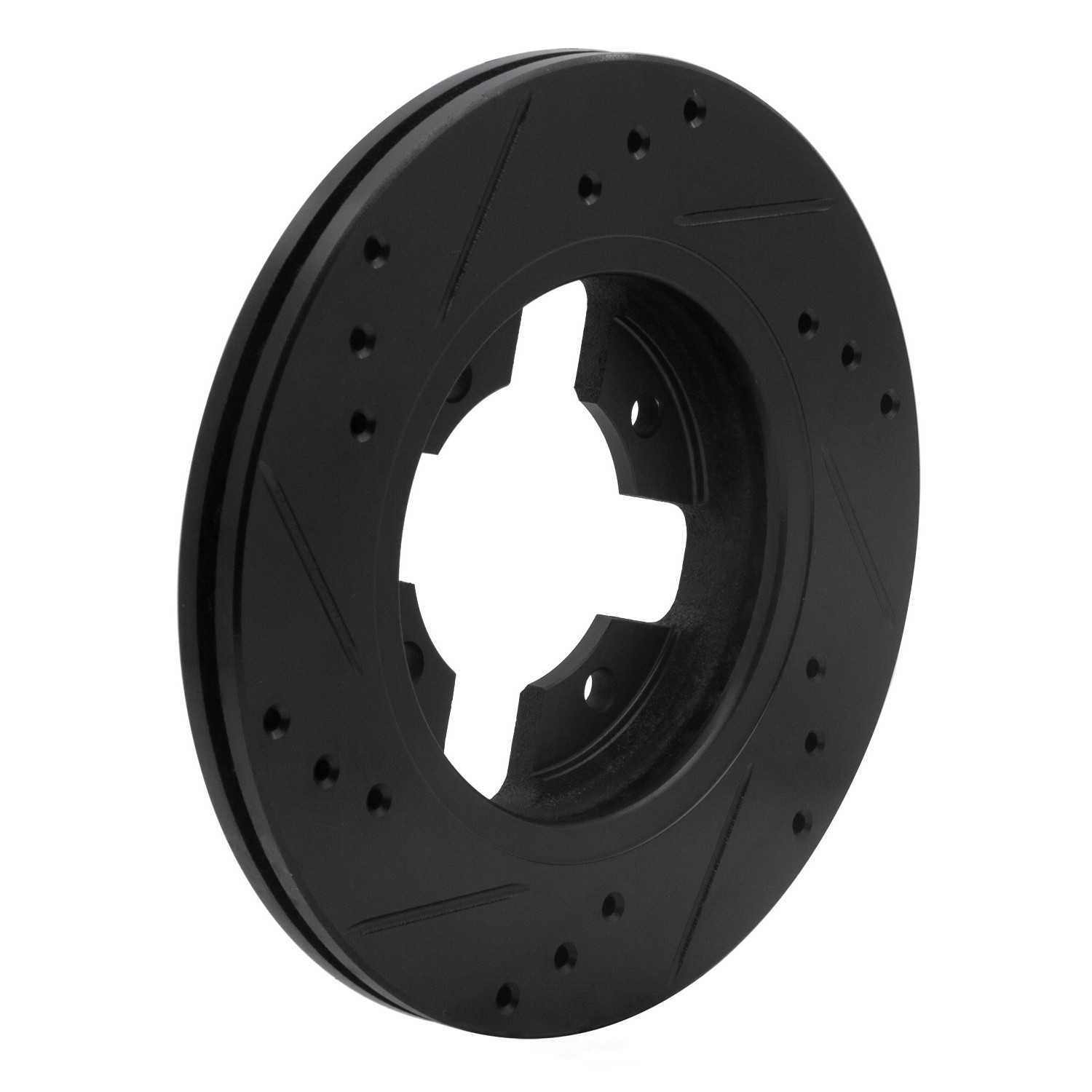 Dynamic Friction Company 633-67074R DFC Brake Rotor - Drilled And Slotted - Black