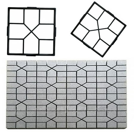 GARDEN PAVING MOLD Hexagon Concrete Paving Brick DIY Walkways Path