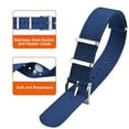 thumbnail image 3 of ANNEFIT Nylon Watch Band 16mm, One-Piece Waterproof Military Watch Straps with Heavy Silver Buckle (Blue), 3 of 4