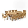 thumbnail image 2 of Anderson Teak Sahara Dining Side Chair 11-Pieces Oval Dining Set, 2 of 2
