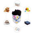 thumbnail image 7 of Yayeee Freestanding Laundry Hamper with Handle Collapsible Large Storage Basket for Clothes, Retro Simple Shapes, 7 of 7