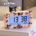 thumbnail image 4 of Reloj despertador electrónico de escritorio con carga USB para estudiantes, diseño de dibujos animados Kawaii, Sanrio, Kuromi, Cinnamoroll, My Melody, Pochacco, 4 of 5