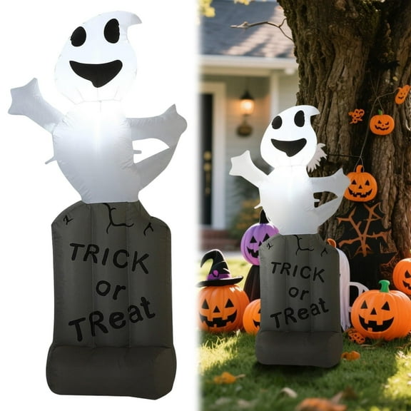 Clearance Event & Party under $50,5Ft Halloween Inflatables Outdoor Decorations Giant Inflatable Pumpkin Halloween Door Decorations Pumpkin Decor With In LEDs For Garden Indoor Holiday Decor