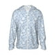 thumbnail image 1 of Fotbe Gray White Floral Chaqueta con Protección Solar UPF 50+ para Hombre y Mujer, Camisa con Capucha y Bolsillos-3X-Large, 1 of 7