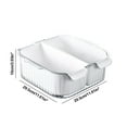 thumbnail image 3 of Multi Functional Double Compartment Draining Basket Kitchen Dishwashing Basin Living Room Coffee Table Fruit Plates Fruit Basket Dried Fruit Snacks Tray, 3 of 6