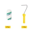 thumbnail image 3 of 3uds Pintura Rodillo Kit, 2uds 19mm Grosor 4" Microfibra Rodillo Cubiertas 10" Pintura Rodillo Marco, para Pared Adorno Unique Bargains rodillos de pintura, 3 of 6