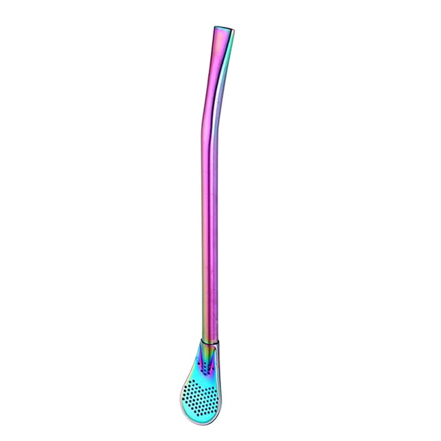 Agitador Con Ventosa De Acero Inoxidable 304, Cuchara Para Beber Café, Cucharadita Colorida Sunnimix Barra de acero inoxidable 304