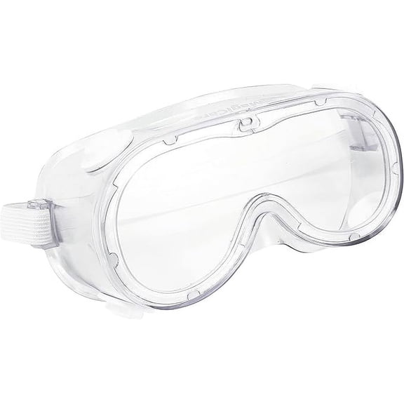 MAGICARE Anti-Fog Protective Safety Goggles Unisex Eye Protection Adjustable Band for Dirt, Liquid Or Chemical Made in USA - 1 Pack