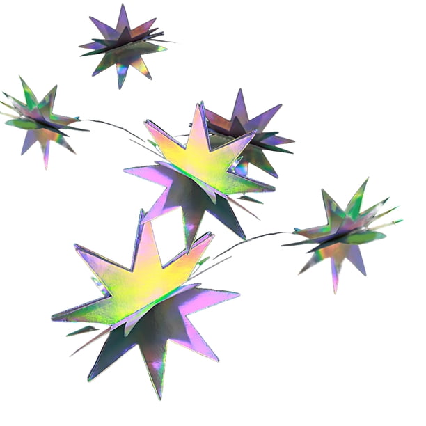 Bewildely 1 Juego de decoraciones de estrellas para el hogar, colgante de estrellas exquisitas interesantes, suministros para fiestas, Kits de decoración para fiestas Vistoso