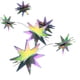 thumbnail image 1 of Bewildely 1 Juego de decoraciones de estrellas para el hogar, colgante de estrellas exquisitas interesantes, suministros para fiestas, Kits de decoración para fiestas Vistoso, 1 of 6