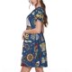 thumbnail image 2 of Balery Marine Nautical Vestidos sueltos de manga corta para mujer, vestidos de verano 2025, vestidos casuales de corte A con vuelo., 2 of 6