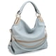 thumbnail image 1 of Bolso Hobo Dasein de cuero vegano con strass para mujer, color azul claro, 1 of 6