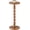 Light Walnut, variant on Rubber Wood Small Side Table, Solid Wood Round End Tables for Small Spaces,Pedestal Drink Table for Living Room, Bedroom, Corners, and Office (Black, 9.4inch)