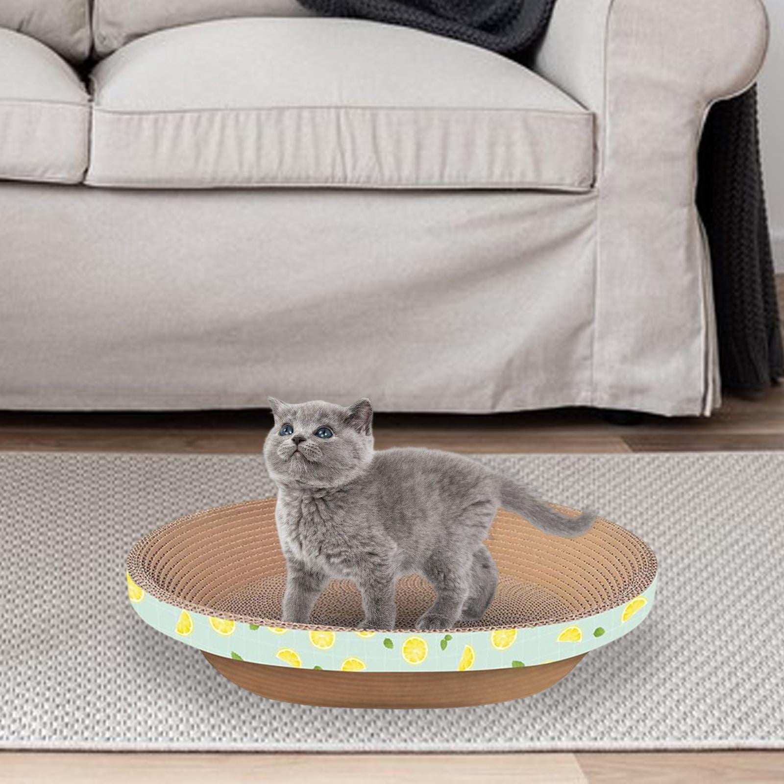 Bvdfgk Cat Corrugated Scratch Pad Cat Scratcher Cardboard Scratching Board Couch Kitten 38cmx8.5cm