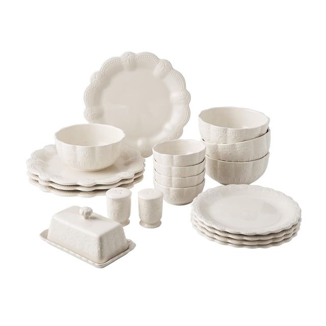 The Pioneer Woman 20-Piece Ceramic Toni Dinnerware Set