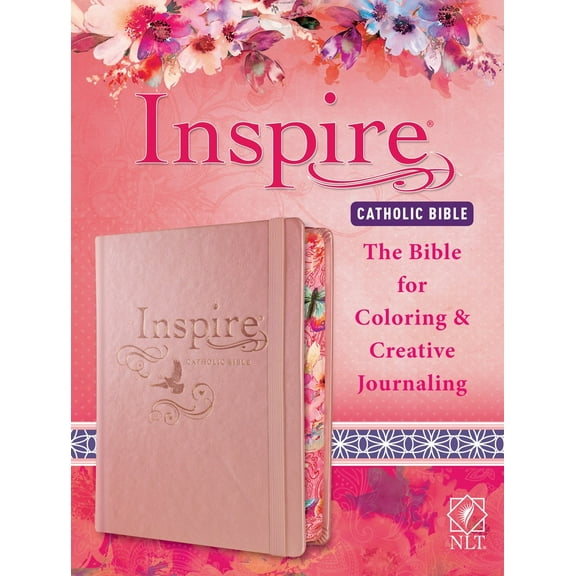 NLT Inspire Catholic Bible-Pink Hardcover