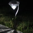 thumbnail image 3 of 4Pcs Diamond-Shape Solar Powered LED Stake Lights Garden Lawn Yard Decor Lamp, 3 of 7