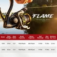 thumbnail image 4 of Piscifun Flame Spinning Fishing Reel, Lightweight Design with 9+1 Ball Bearings, Smooth Retrieve, Up to 19.8lb Drag for Freshwater and Saltwater Fishing, 4 of 8
