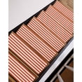 thumbnail image 3 of Orange and Stair Treads Non Slip for Steps White Stripes 7 Pcs Reusable Adhesive Stair Runner Mats for Dogs Elders Carpet Treads Rugs for Staircase 8x30 In, 3 of 7