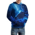 thumbnail image 5 of Galaxy Nebula Space Art Men's Women Vintage 3D Hooded Sweatshirt - All-Season Loose Fit Streetwear, 5 of 6