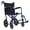 Blue, variant on Vive Lightweight Foldable Transport Wheelchair with Handbrakes, Blue