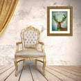 thumbnail image 3 of Fab Funky 26x32 Gold Ornate Wood Framed with Double Matting Museum Art Print Titled - Green King, 3 of 4