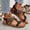 Black, variant on Women's Plus Size Ethnic Beaded Platform Sandals, Thick Sole Beach Style, Trendy Comfortable Outdoor Vacation Summer Footwear Beige 36